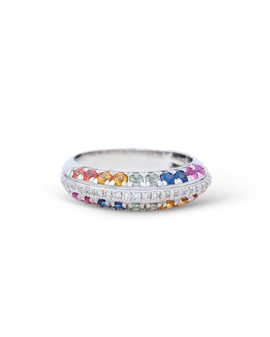 INFINITY COLORS 14KT WHITE GOLD BAND – Infinity Jewelry