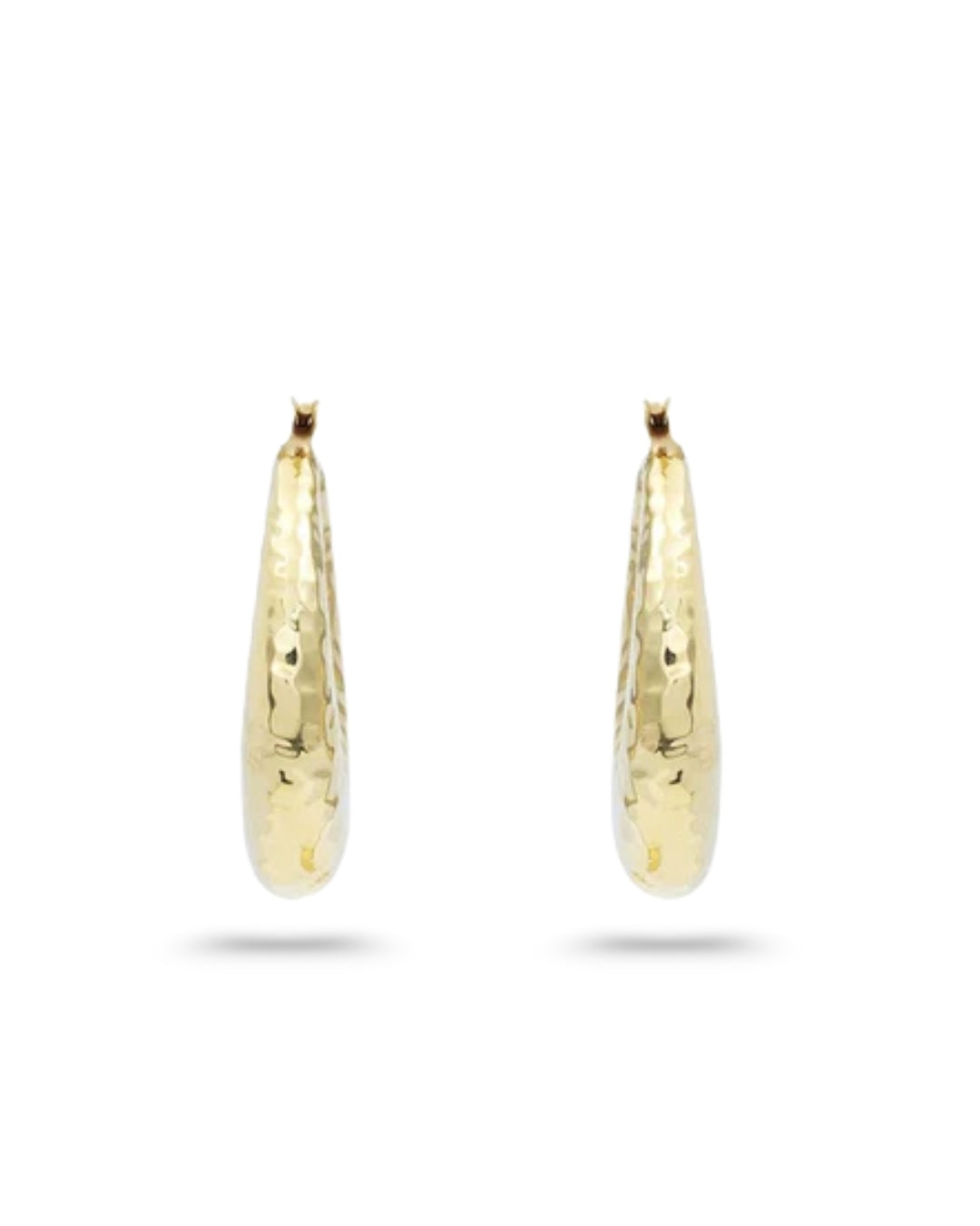 14KT YELLOW GOLD CRESENT HOOP EARRINGS – Infinity Jewelry