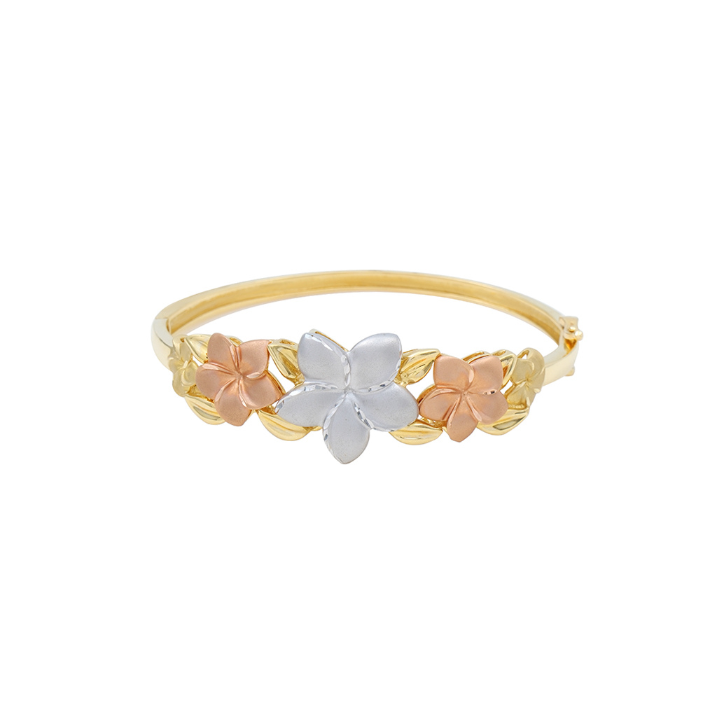 INFINITY TRI-COLOR HIBICUS BANGLE – Infinity Jewelry