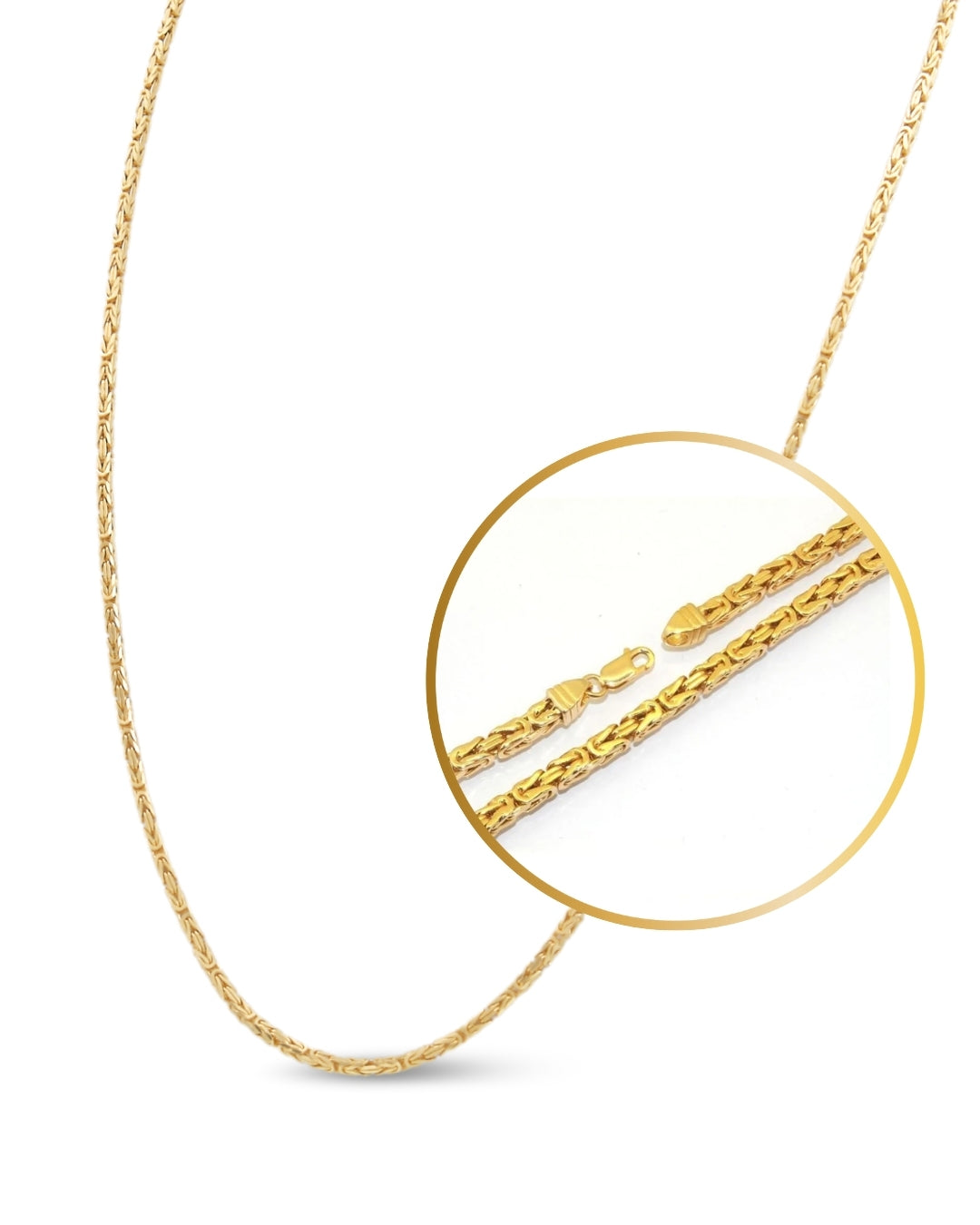 14KT YELLOW GOLD KING'S LINK CHAIN