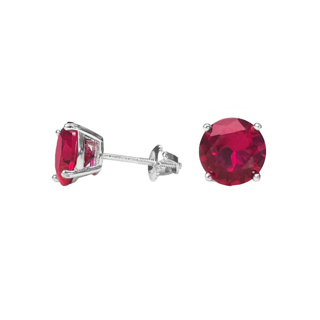 Elegant Ruby Jewelry Set (Synthetic)